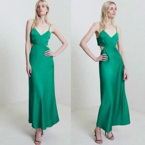 A.L.C. Blakely Cutout Satin Maxi Dress